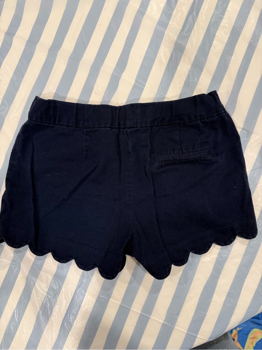 Crewcuts j crew kids Scallop Hem Shorts - Navy